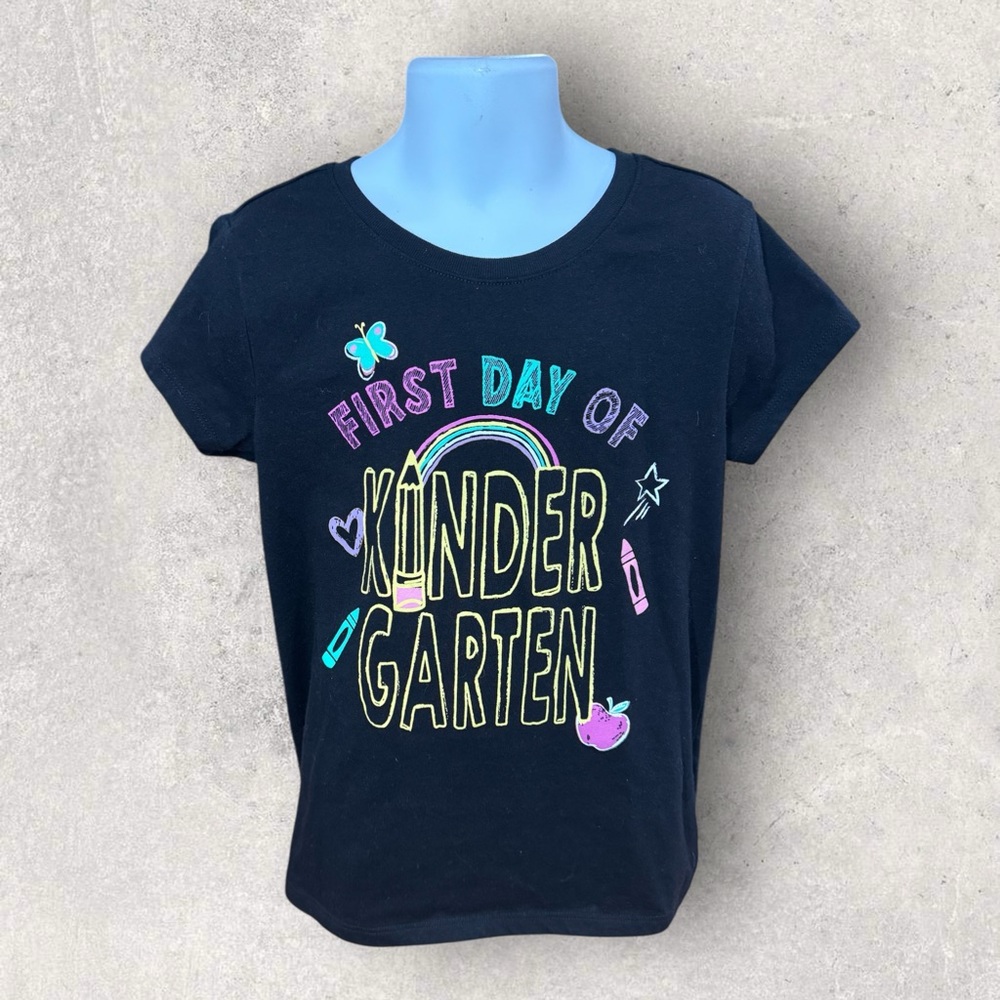 The Children's Place Black 'First Day of Kindergarten' Tee